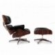 Furmod Eames Lounge Chair inspirada em couro sintético