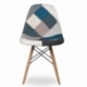 furmod Patchwork Style Chair Blauw