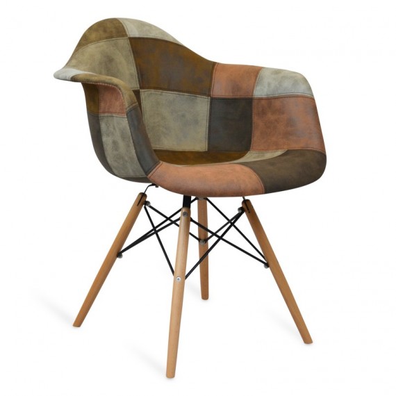 Furmod Patchwork Chair XL marrom