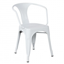 Cadeira industrial estilo bistrô com braços