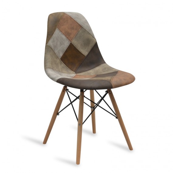 Chair Patchwork Style Hazelnut