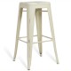 Industrial white stool BIstro 76CM Brush