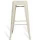 Industrial white stool BIstro 76CM Brush