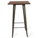 Alta Industrial Mesa Bistro Dark Legs Antique