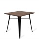 Industriele tafel Bistro Dark Legs Black