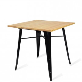 Industriële tafel Bistro Light Legs Zwart