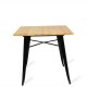 Industriële tafel Bistro Light Legs Zwart