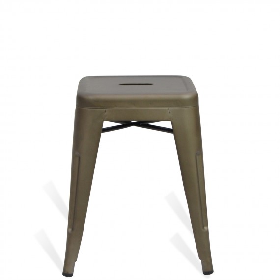 Industrial low stool Bistro Antique