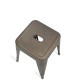Industrial low stool Bistro Antique