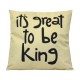 Be King Throw Pillow