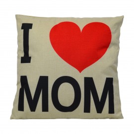 Eu amo a mamãe almofada