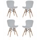 Pack de 4 Sillas Tower Wood New Edition