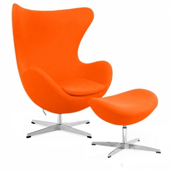 furmod Chair Egg Chair met voetsteun