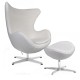 furmod Silla Egg Chair con Reposapies