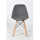 Silla James Velvet Grey
