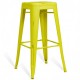 Industrial white stool BIstro 76CM Brush