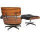 furmod Eames Lounge Chair geïnspireerd kunstleer