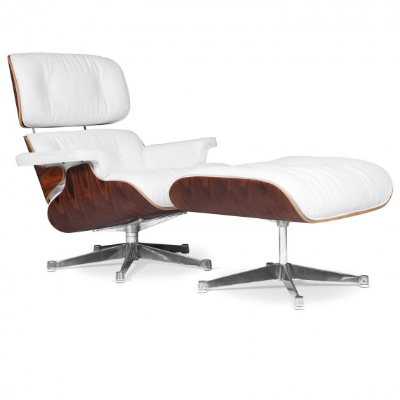 Furmod Eames Lounge Chair inspirada em couro sintético