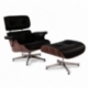 furmod Eames Lounge Chair geïnspireerd kunstleer